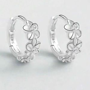 Vintage Cute Peach Blossom Flower Earrings